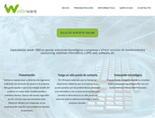 Tablet Screenshot of inforware.es